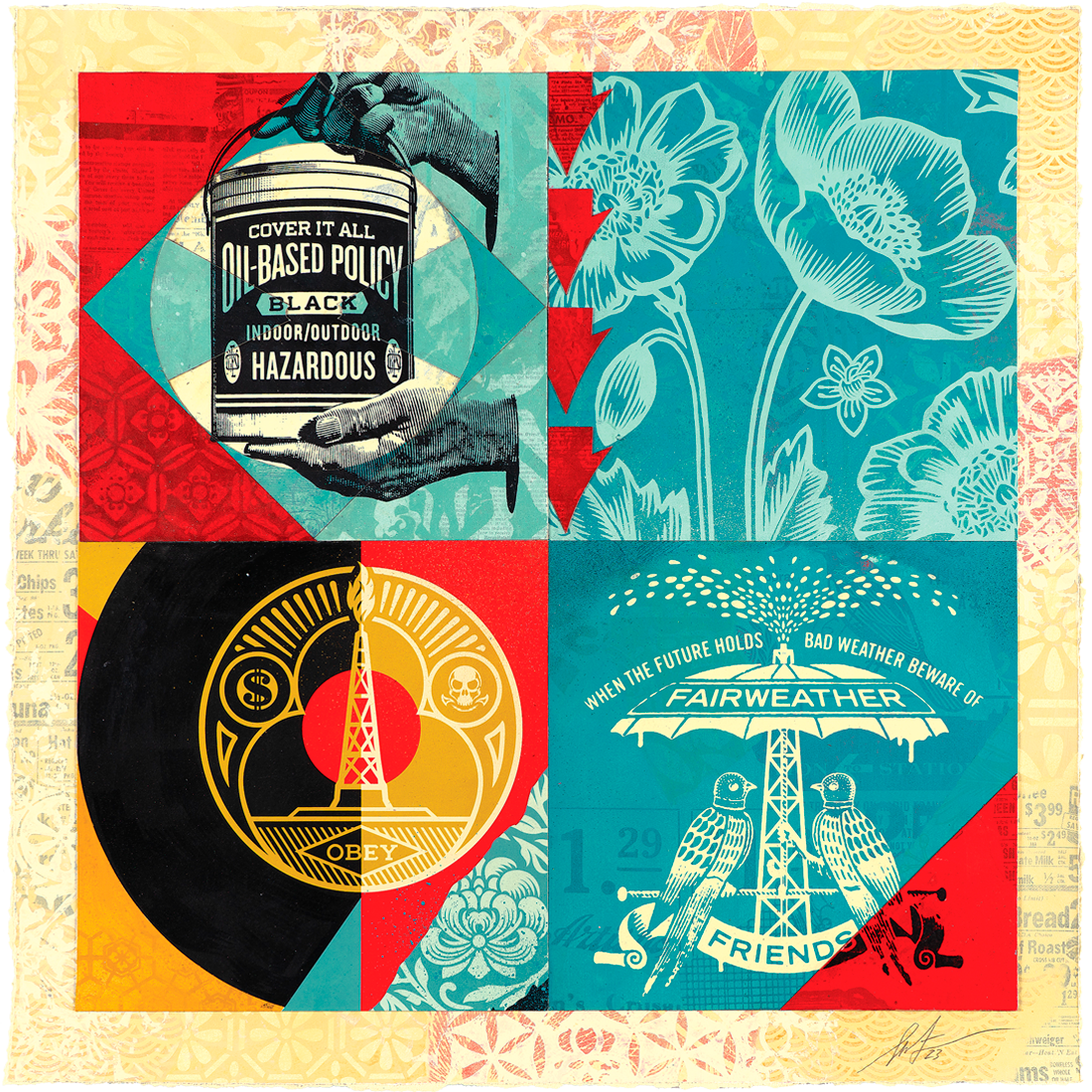 Buy the Modular Discourse artwork by Shepard Fairey now at Underdogs