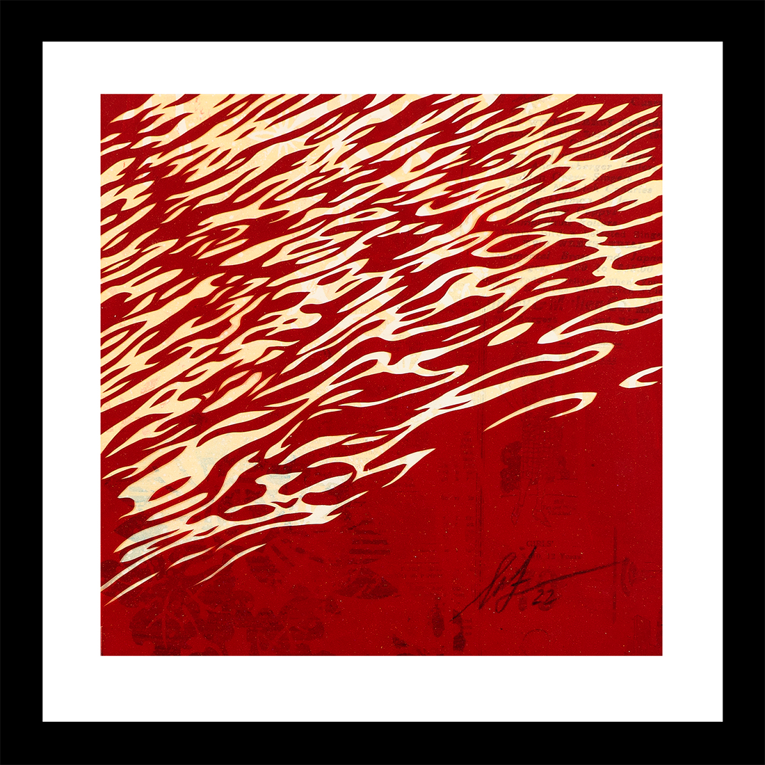 Limited edition Troubled Waters piece by Shepard Fairey available at Underdogs