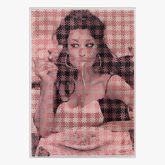 Tutto Quello Che Vedete Lo Devo Agli Spaghetti print by Raquel Belli on sale at Underdogs gallery