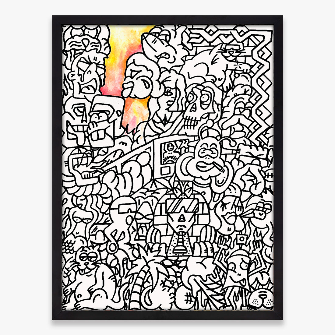 Untitled print by FUZI on sale at Underdogs gallery