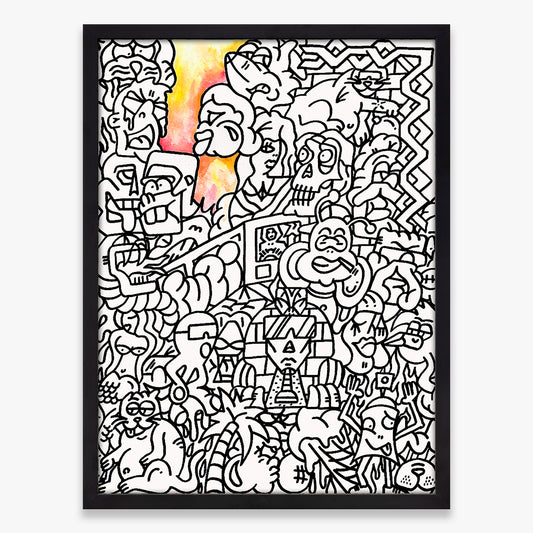 Untitled print by FUZI on sale at Underdogs gallery