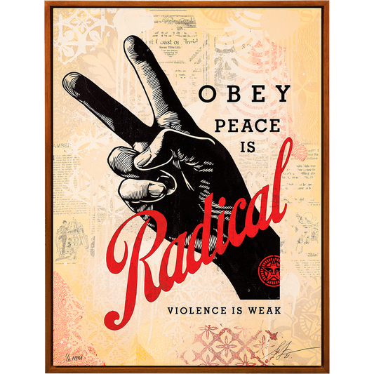 Buy the Radical Peace Cream artwork by Shepard Fairey now at Underdogs