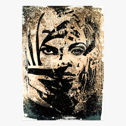 Collectible Obey Universal Personhood art piece by Shepard Fairey & Alexandre Farto aka Vhils, sold via Underdogs