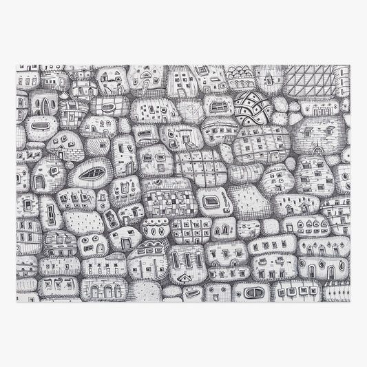 Collectible Tetris Iv art piece by Ana Aragão, sold via Underdogs