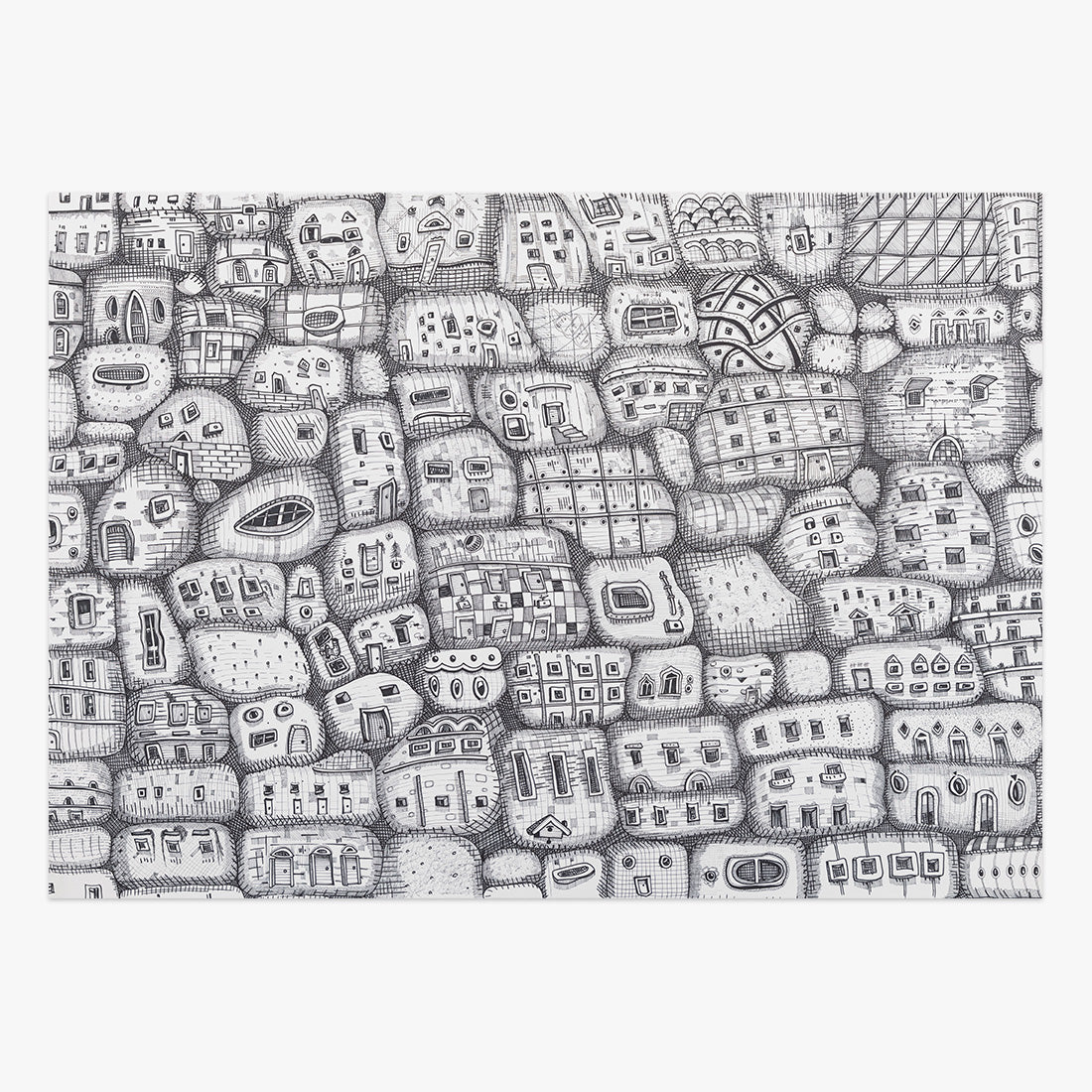 Collectible Tetris Iv art piece by Ana Aragão, sold via Underdogs
