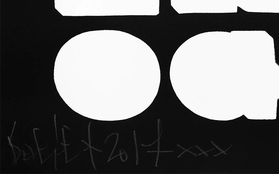 Underdogs print by Ben Eine on sale at Underdogs gallery