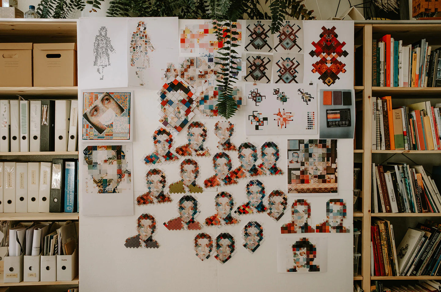 Leonar Tiles print by Pedrita Studio on sale at Underdogs gallery