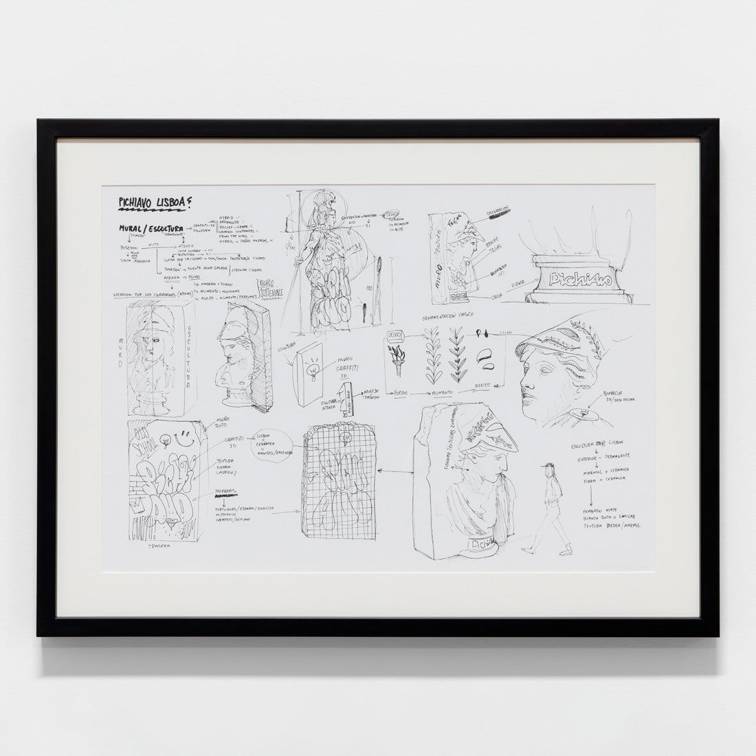 Untitled Sketch Of Athena For Lisbon print by PichiAvo on sale at Underdogs gallery