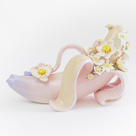 Collectible Pretty In Pink art piece by Ana + Betânia, sold via Underdogs