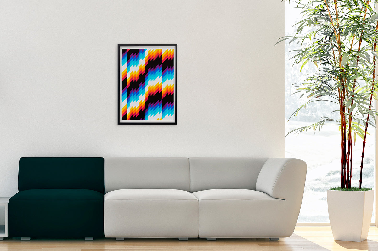 Buy the Chromadynamica P artwork by Felipe Pantone now at Underdogs