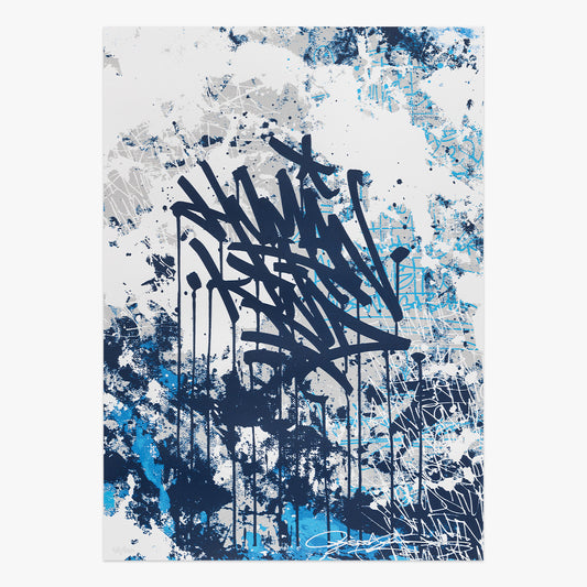 Collectible Human Kind art piece by Bisco Smith, sold via Underdogs