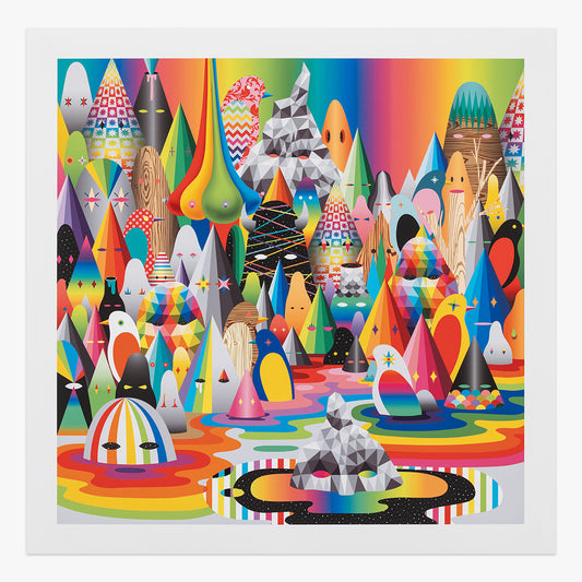 Limited edition Bodegon Infinito I piece by Okuda San Miguel available at Underdogs
