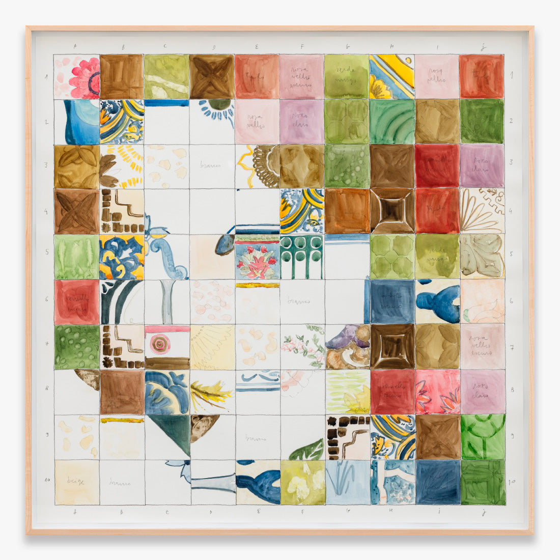 Collectible Tile Sketch art piece by Pedrita Studio, sold via Underdogs