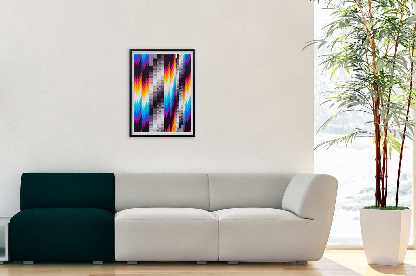 Buy the Chromadynamica P artwork by Felipe Pantone now at Underdogs