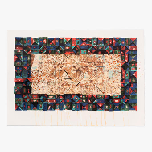 Tributo Artists Proof Lithograph print by Manuel Cargaleiro & Alexandre Farto aka Vhils on sale at Underdogs gallery