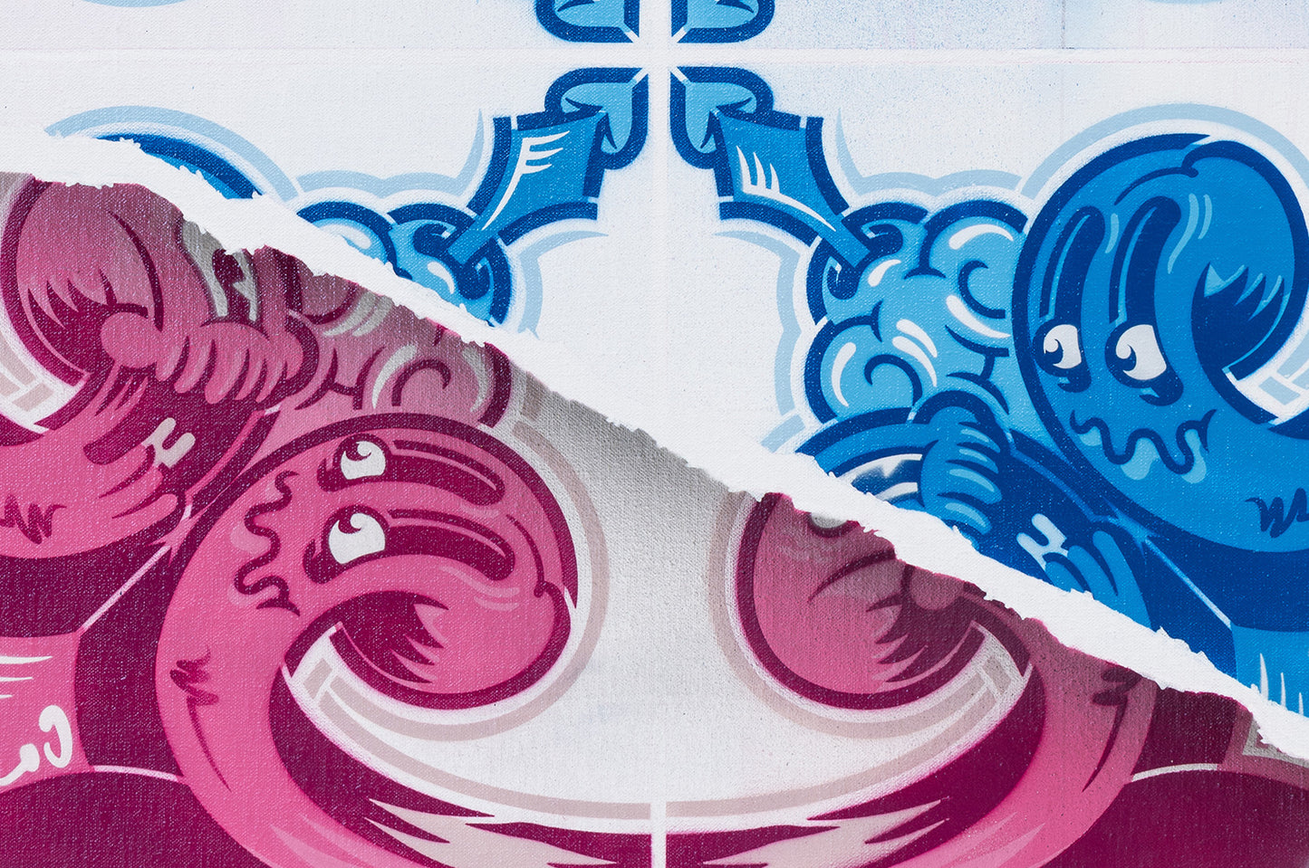 Collectible Textura Az534 art piece by Add Fuel & PichiAvo, sold via Underdogs