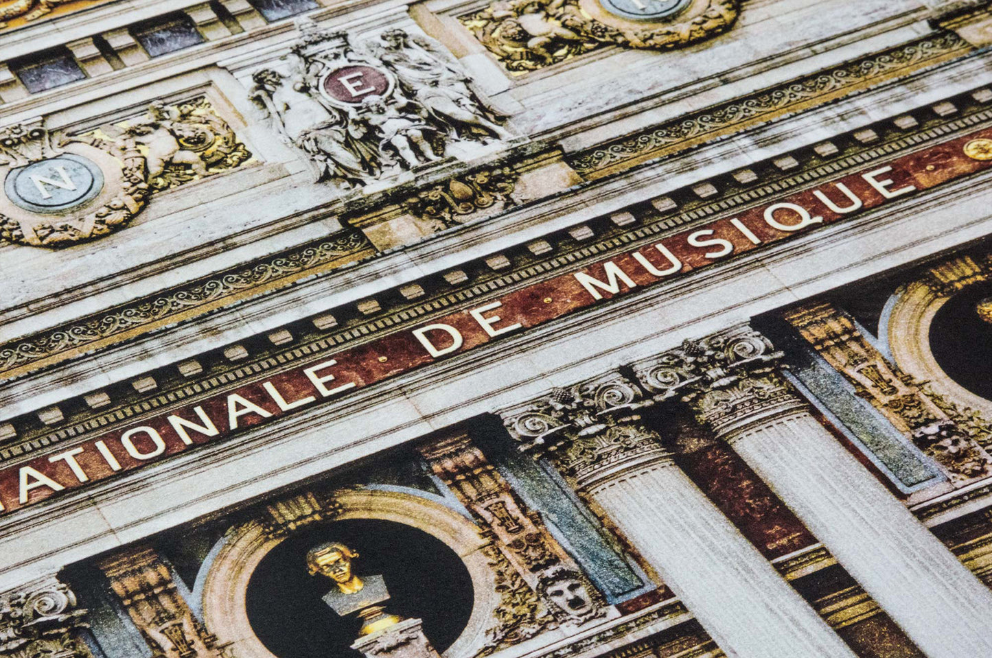 Ballet Regard Surplombant La Facade Du Palais Garnier Opera De Paris France print by JR on sale at Underdogs gallery