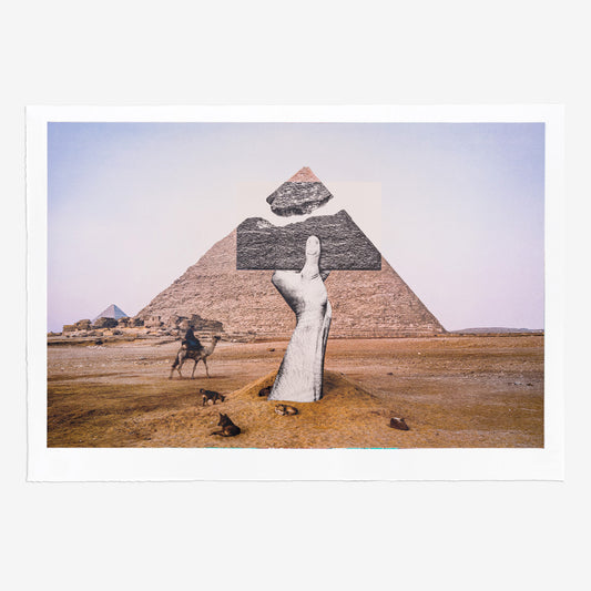 Trompe l'oeil, Greetings from Giza, 21 Octobre 2021, 6h01, Giza, Egypte