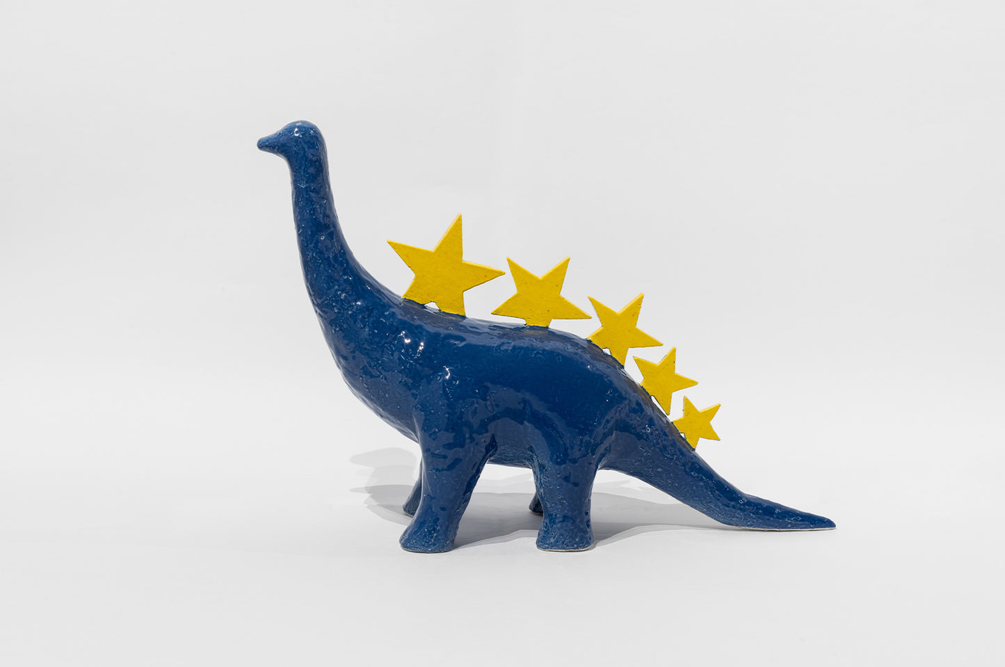 Blue Dinosaur print by Vitor Reis on sale at Underdogs gallery