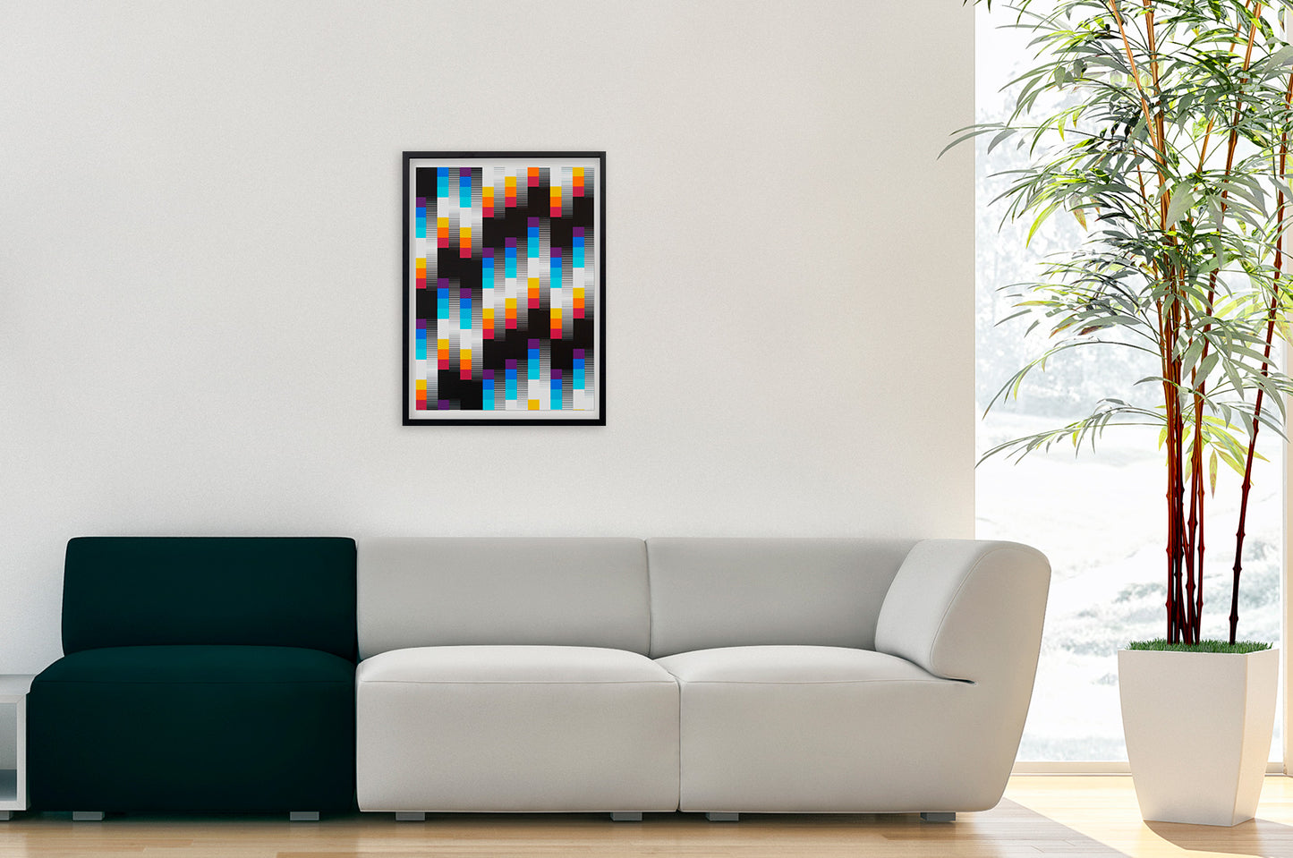 Collectible Chromadynamica P art piece by Felipe Pantone, sold via Underdogs