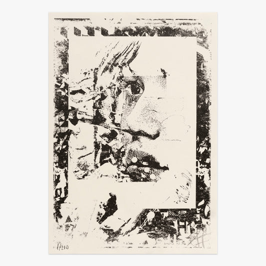 Limited edition Deplete Risograph piece by Alexandre Farto aka Vhils available at Underdogs