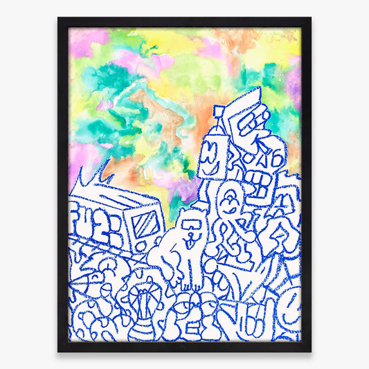 Untitled print by FUZI on sale at Underdogs gallery