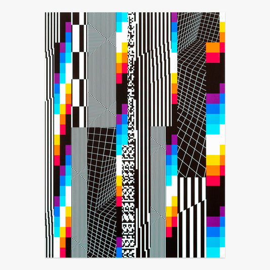 Limited edition Chromadynamica P piece by Felipe Pantone available at Underdogs