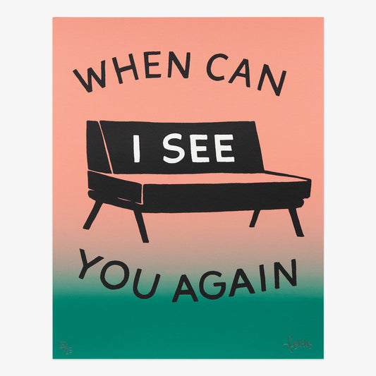 Collectible When Can I See You Again art piece by ESPO, sold via Underdogs