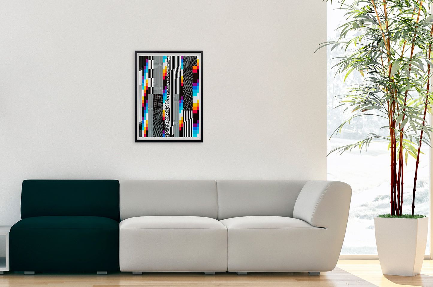 Buy the Chromadynamica P artwork by Felipe Pantone now at Underdogs