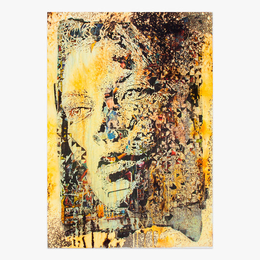 Collectible Contingency art piece by Alexandre Farto aka Vhils, sold via Underdogs