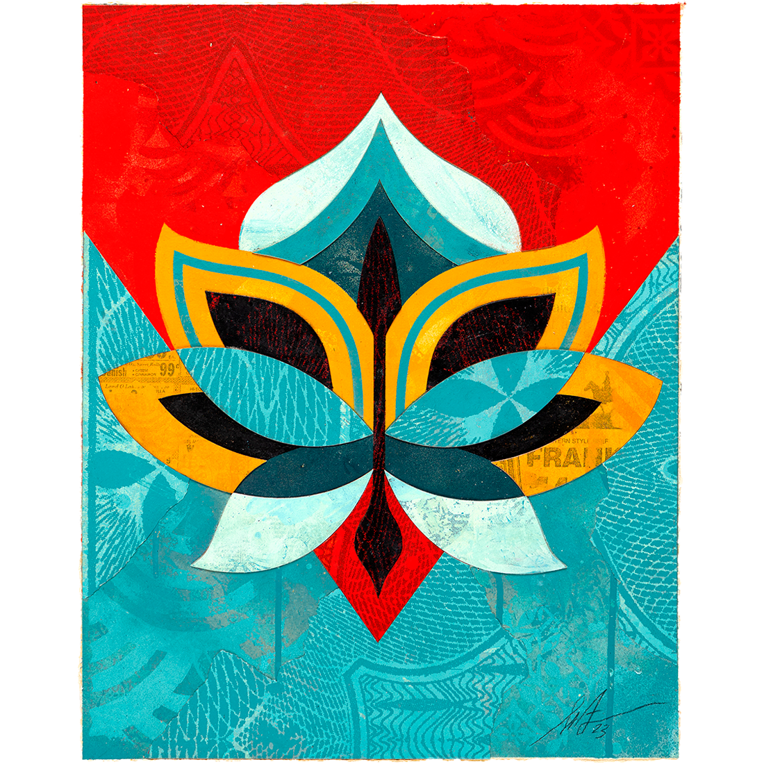 Buy the Lotus Study Version artwork by Shepard Fairey now at Underdogs