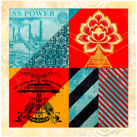 Modular Discourse print by Shepard Fairey on sale at Underdogs gallery