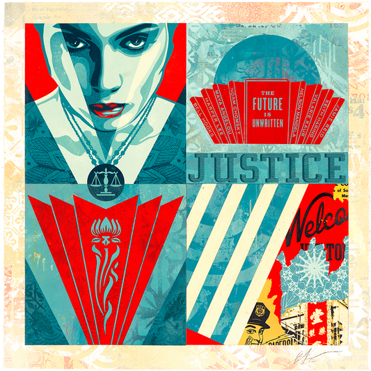 Modular Discourse print by Shepard Fairey on sale at Underdogs gallery
