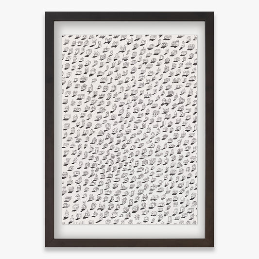 Collectible Social Distancing art piece by Ana Aragão, sold via Underdogs