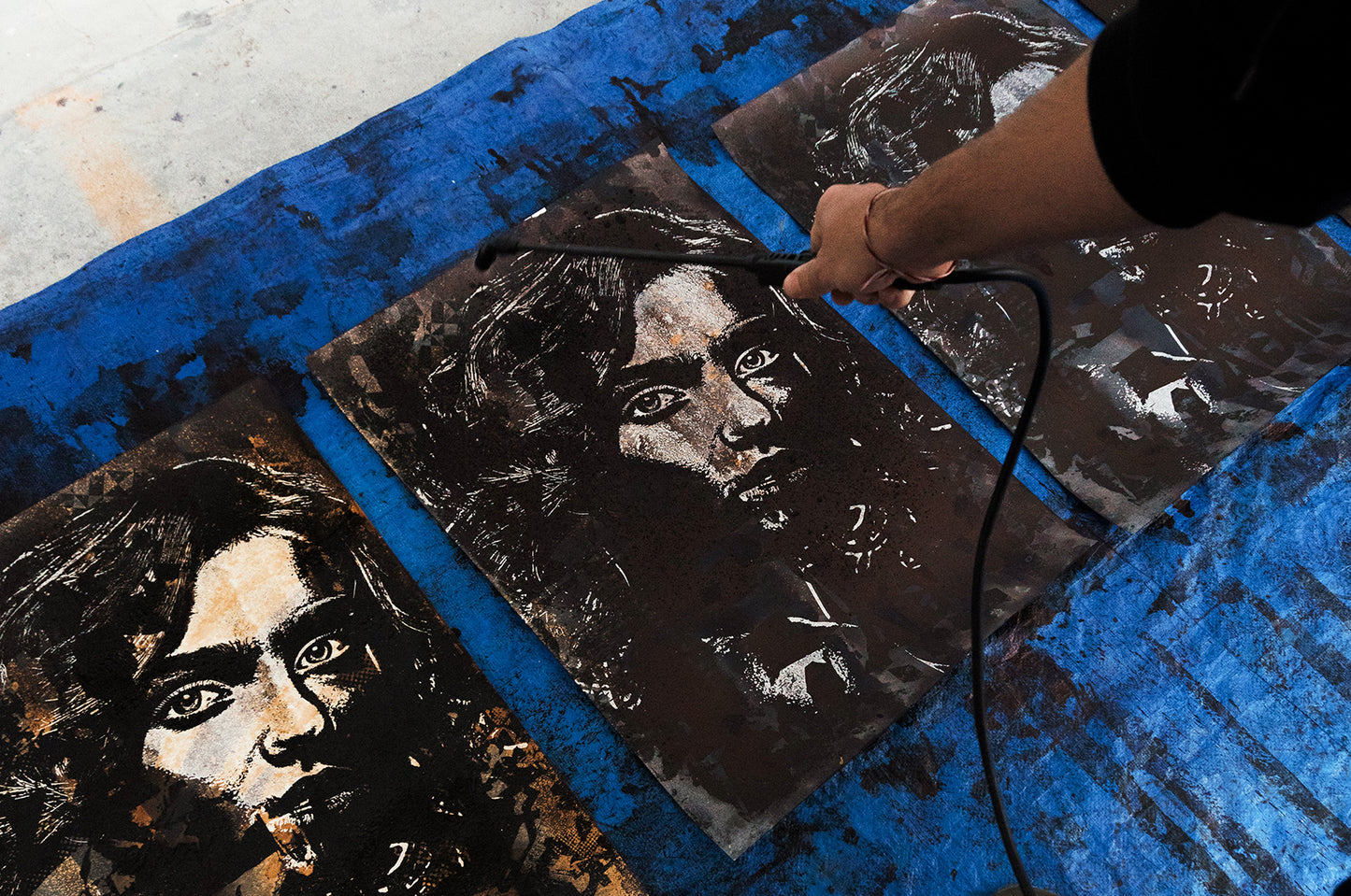 Limited edition Redact Screen Print piece by Alexandre Farto aka Vhils available at Underdogs