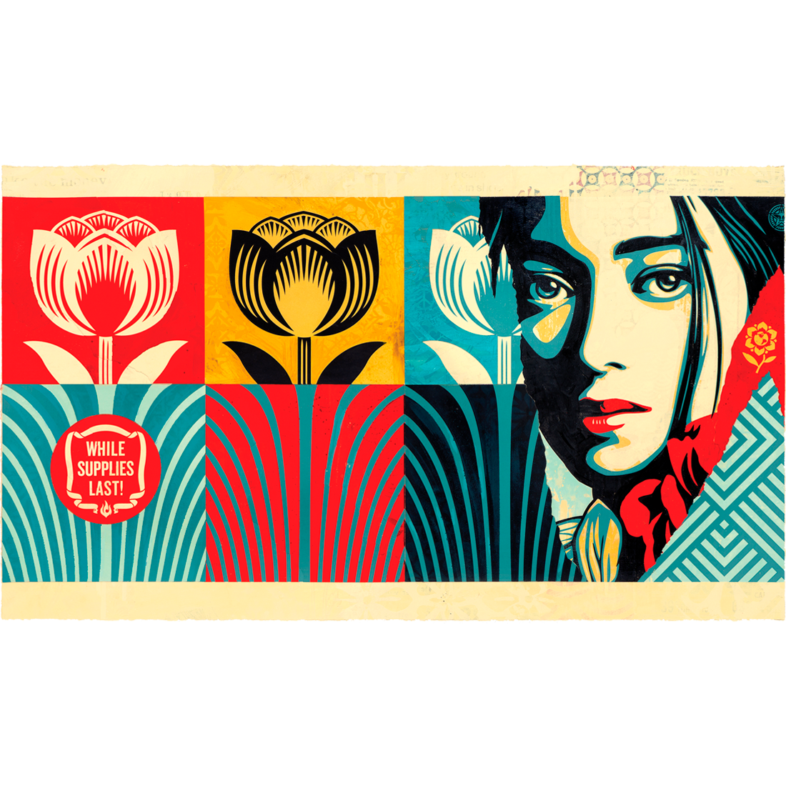 Limited edition While Supplies Last piece by Shepard Fairey available at Underdogs