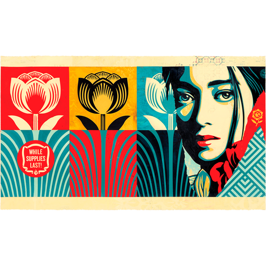 Limited edition While Supplies Last piece by Shepard Fairey available at Underdogs