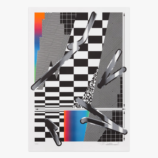 Limited edition Optichromie piece by Felipe Pantone available at Underdogs
