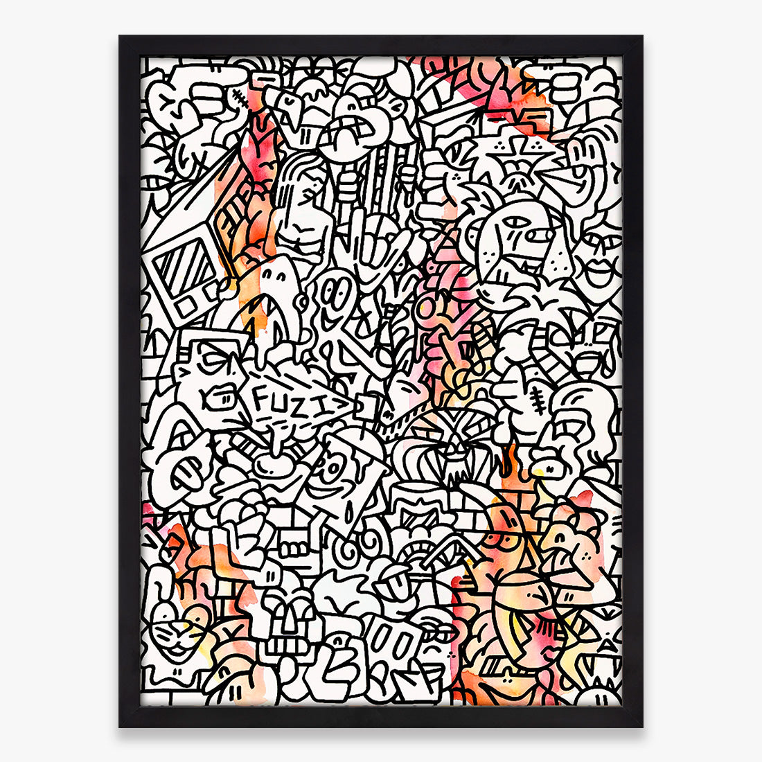 Untitled print by FUZI on sale at Underdogs gallery