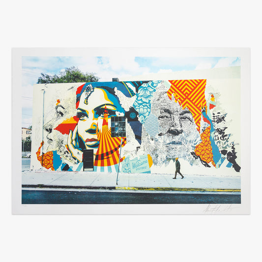 Collectible American Dreamers V art piece by Shepard Fairey & Alexandre Farto aka Vhils, sold via Underdogs