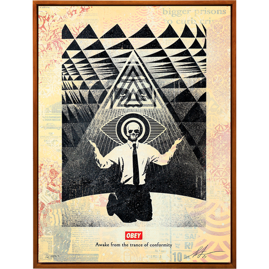 Buy the Obey Conformity Trance Black artwork by Shepard Fairey now at Underdogs