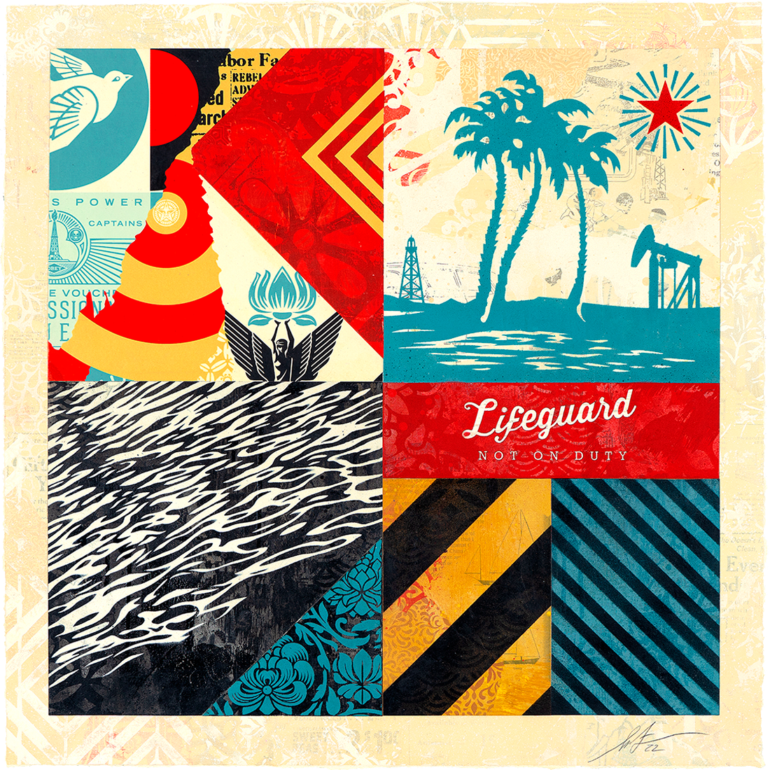 Collectible Modular Discourse art piece by Shepard Fairey, sold via Underdogs