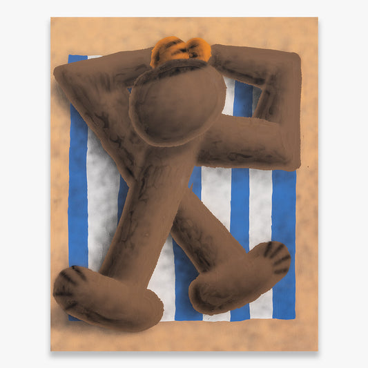 Sun Bathing Ii print by Kampus on sale at Underdogs gallery