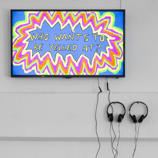 Who Wants To Be Yelled At print by Wasted Rita on sale at Underdogs gallery