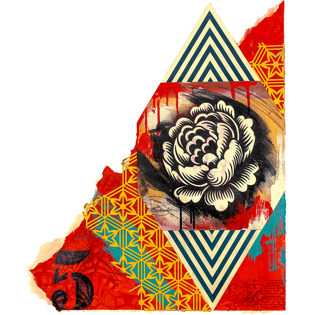 Buy the Flower Diamond artwork by Shepard Fairey now at Underdogs
