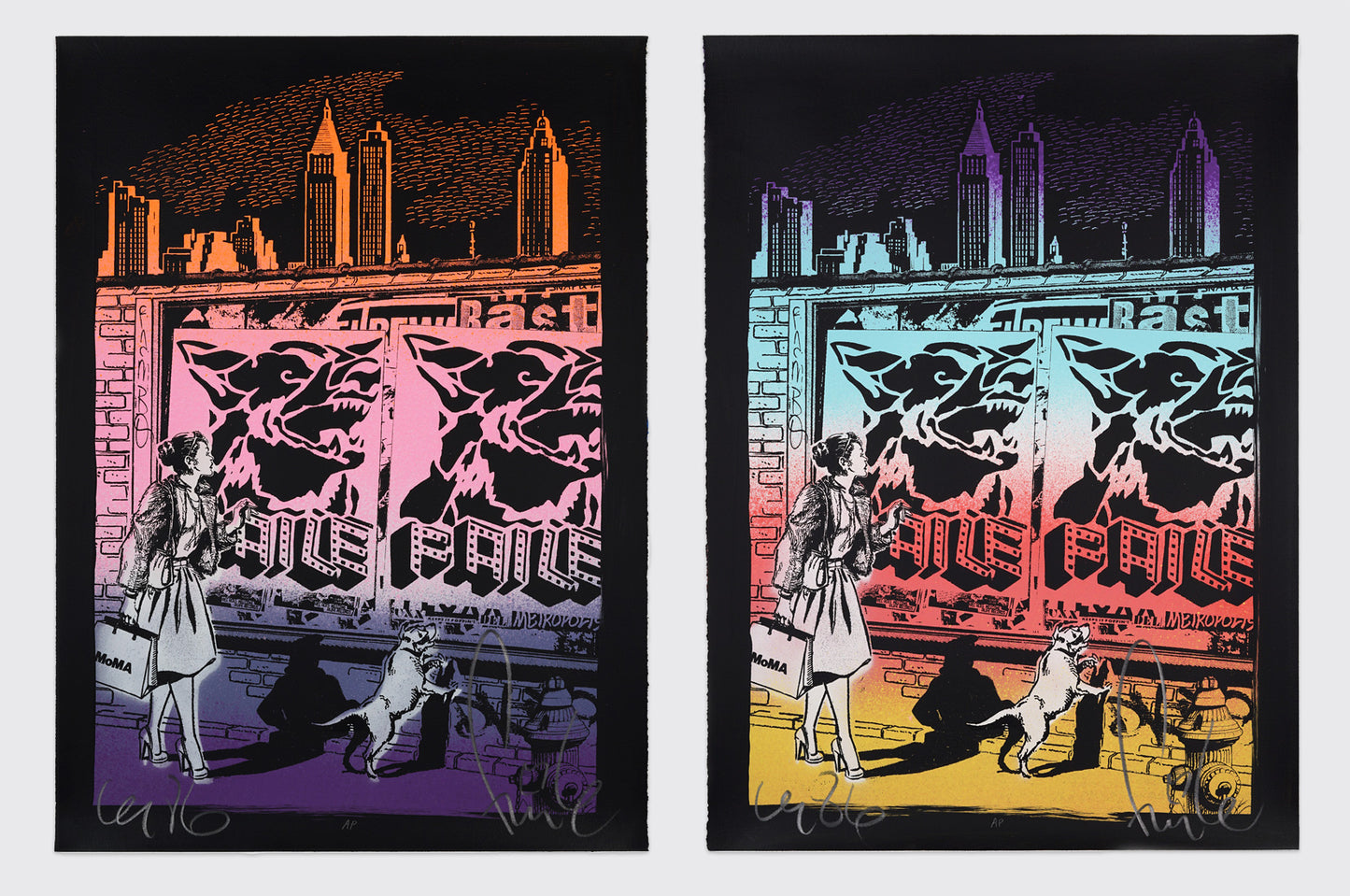 Buy the Walk On The Wild Side Artists Proof Screen Print artwork by FAILE now at Underdogs