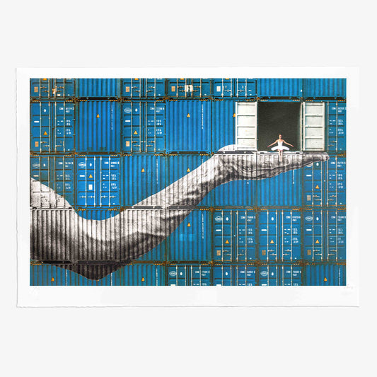 Ballerina in containers, On the Edge, Le Havre, France