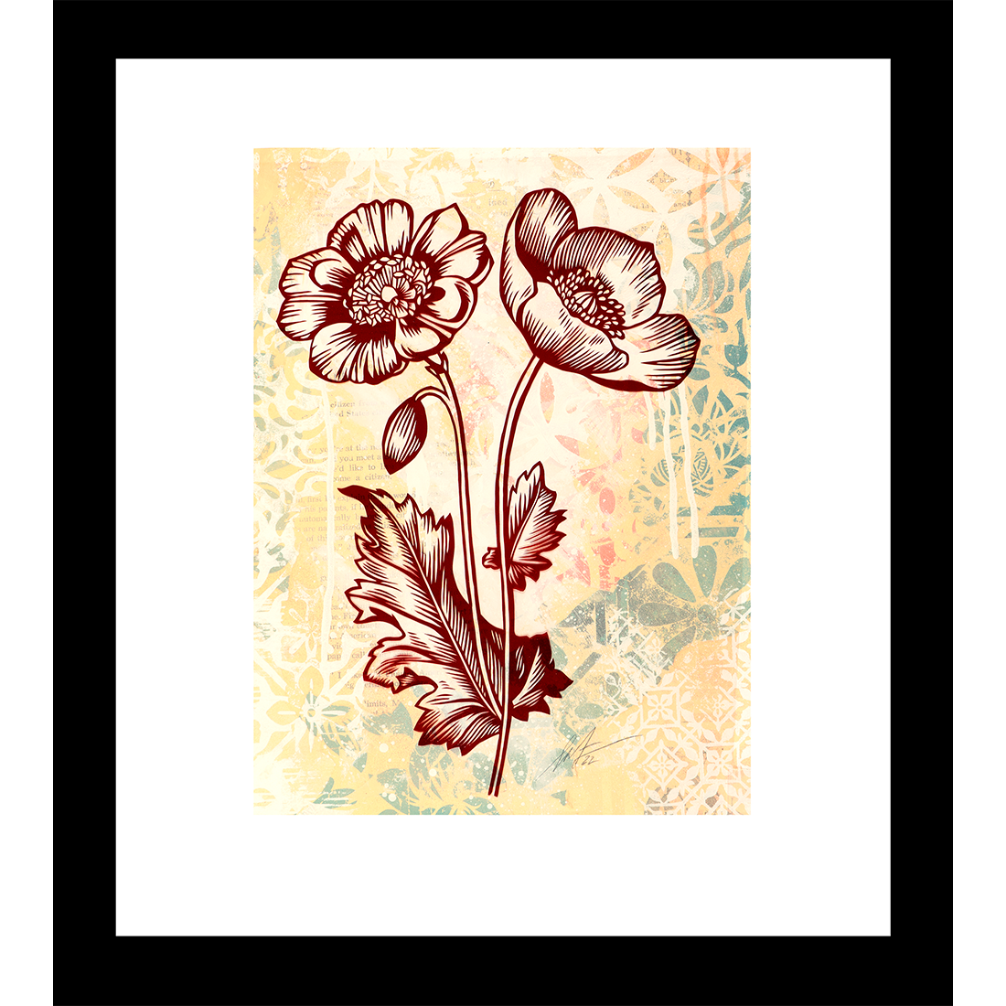 Limited edition Sedation Poppy piece by Shepard Fairey available at Underdogs