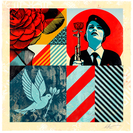 Modular Discourse print by Shepard Fairey on sale at Underdogs gallery
