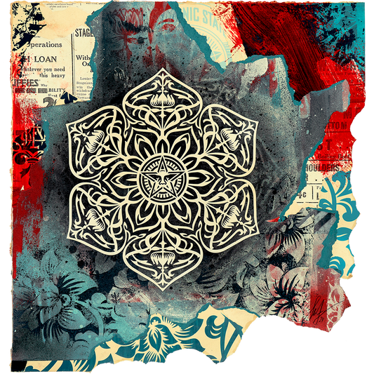 Mandala Study print by Shepard Fairey on sale at Underdogs gallery